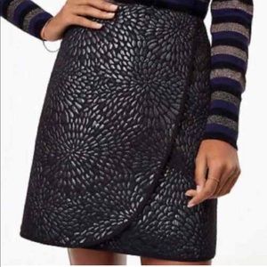 LOFT Metallic Print Skirt